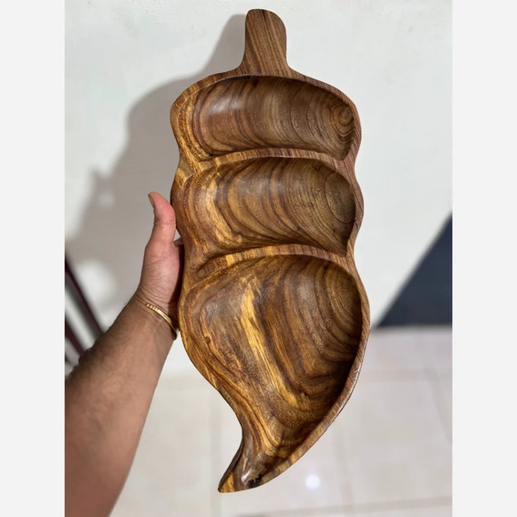 اردو خوری چوبی طرح برگ (پس کرایه)