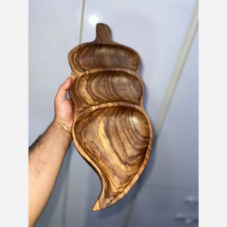 اردو خوری چوبی طرح برگ (پس کرایه)